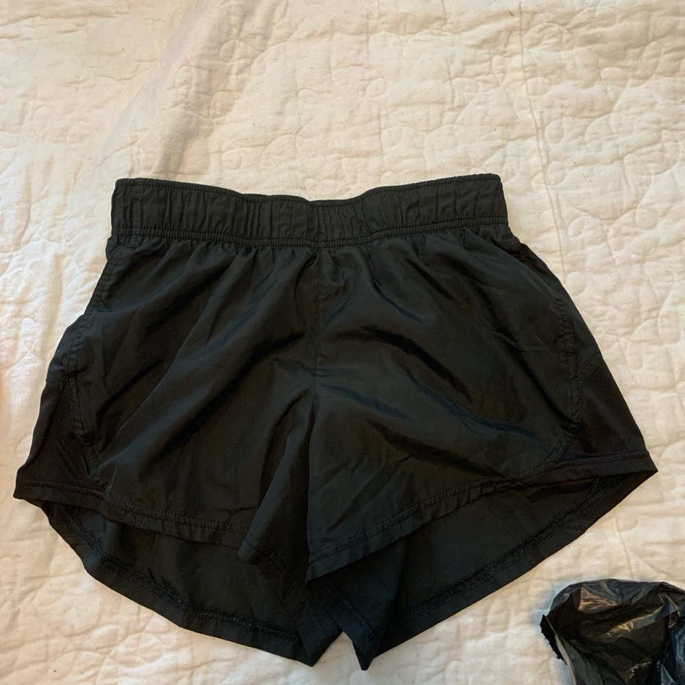 Athletic Works Black Athletic Shorts Lightweight Elastic Waist